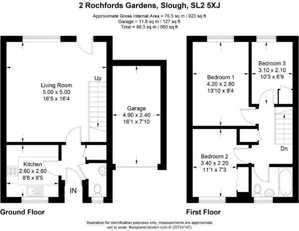 Floorplans For Rochfords Gardens, Slough